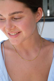 Altın Tilki Kuyruğu Zincir Kolye