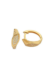 Altın Tasarım Halka Küpe