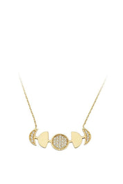 Altın Tasarım Hilal Kolye