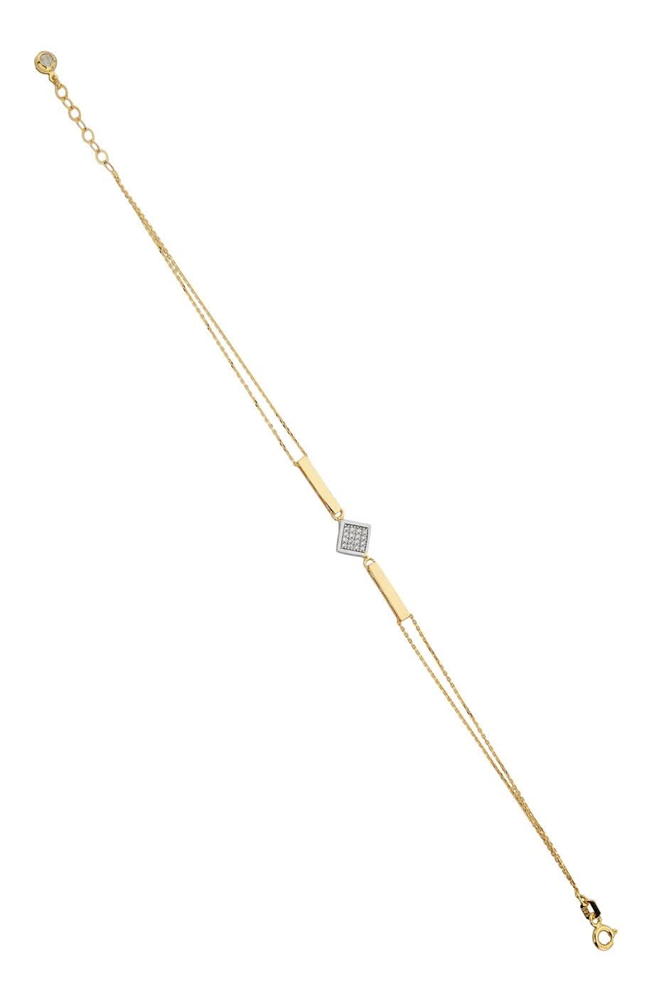 Altın Tasarım Plaka Bileklik