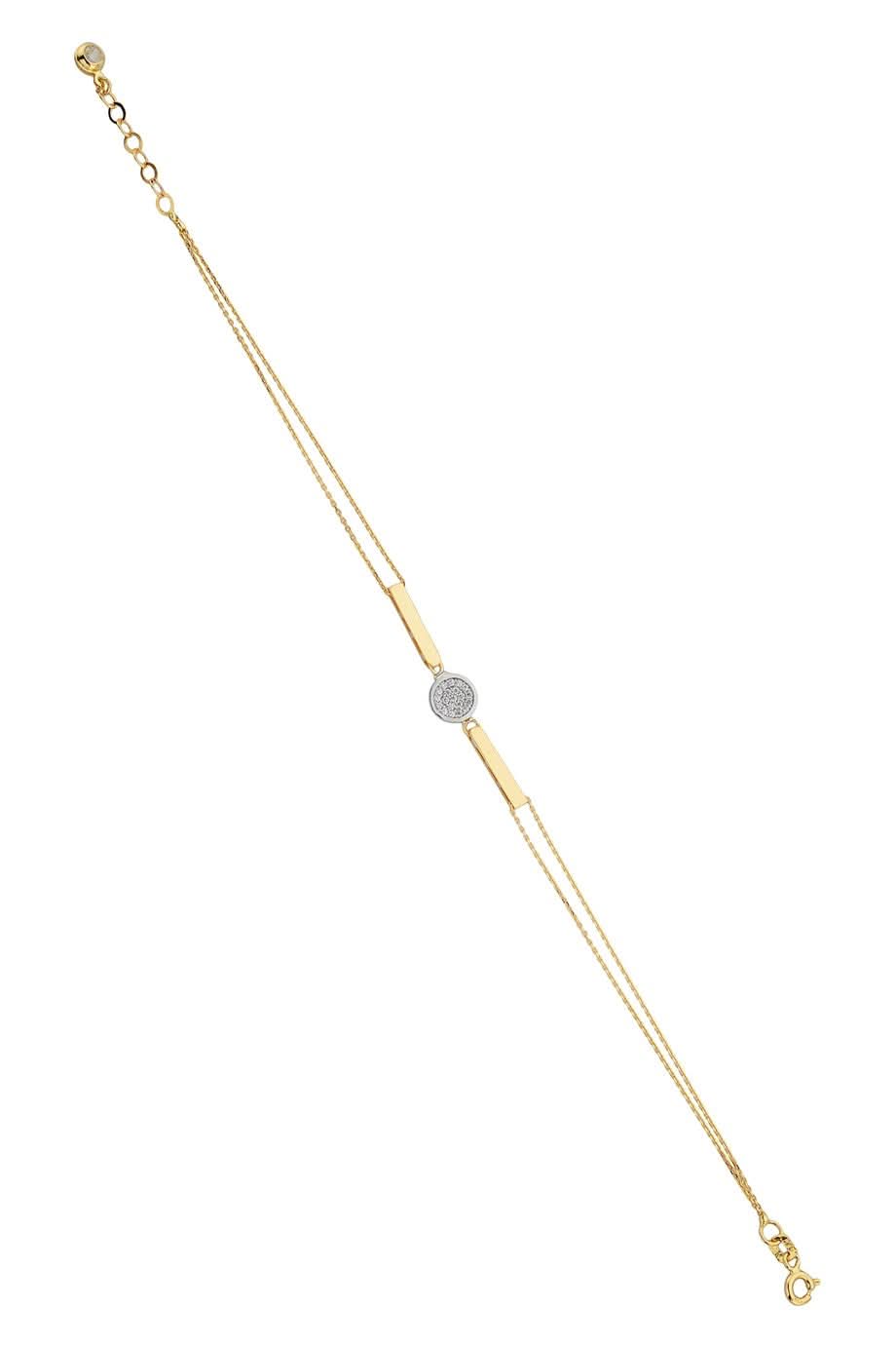 Altın Tasarım Plaka  Bileklik