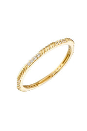 Altın Taşlı Burgu Yüzük