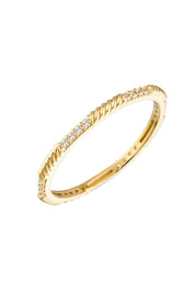 Altın Taşlı Burgu Yüzük