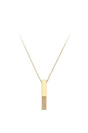 Altın Taşlı Çubuk Kolye