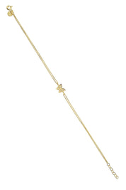 Altın Taşlı Kelebek Bileklik