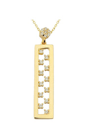 Altın Taşlı Kolye