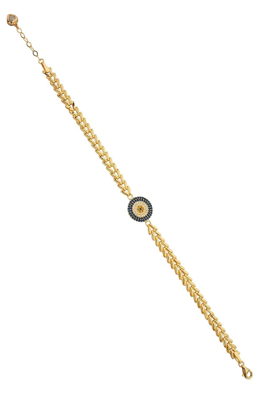 Altın Taşlı Nazar Bileklik