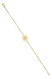 Altın Taşlı Tasarım Bileklik