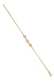 Altın Taşlı Tasarım Bileklik