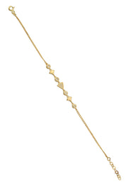 Altın Taşlı Tasarım Bileklik