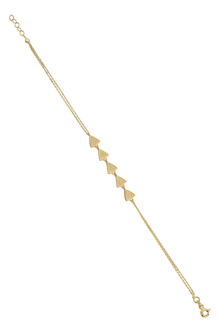 Altın Taşlı Tasarım Bileklik