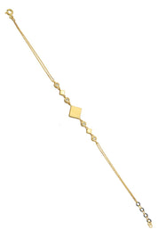 Altın Taşlı Tasarım Bileklik