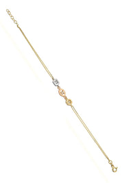 Altın Taşlı Tasarım Bileklik