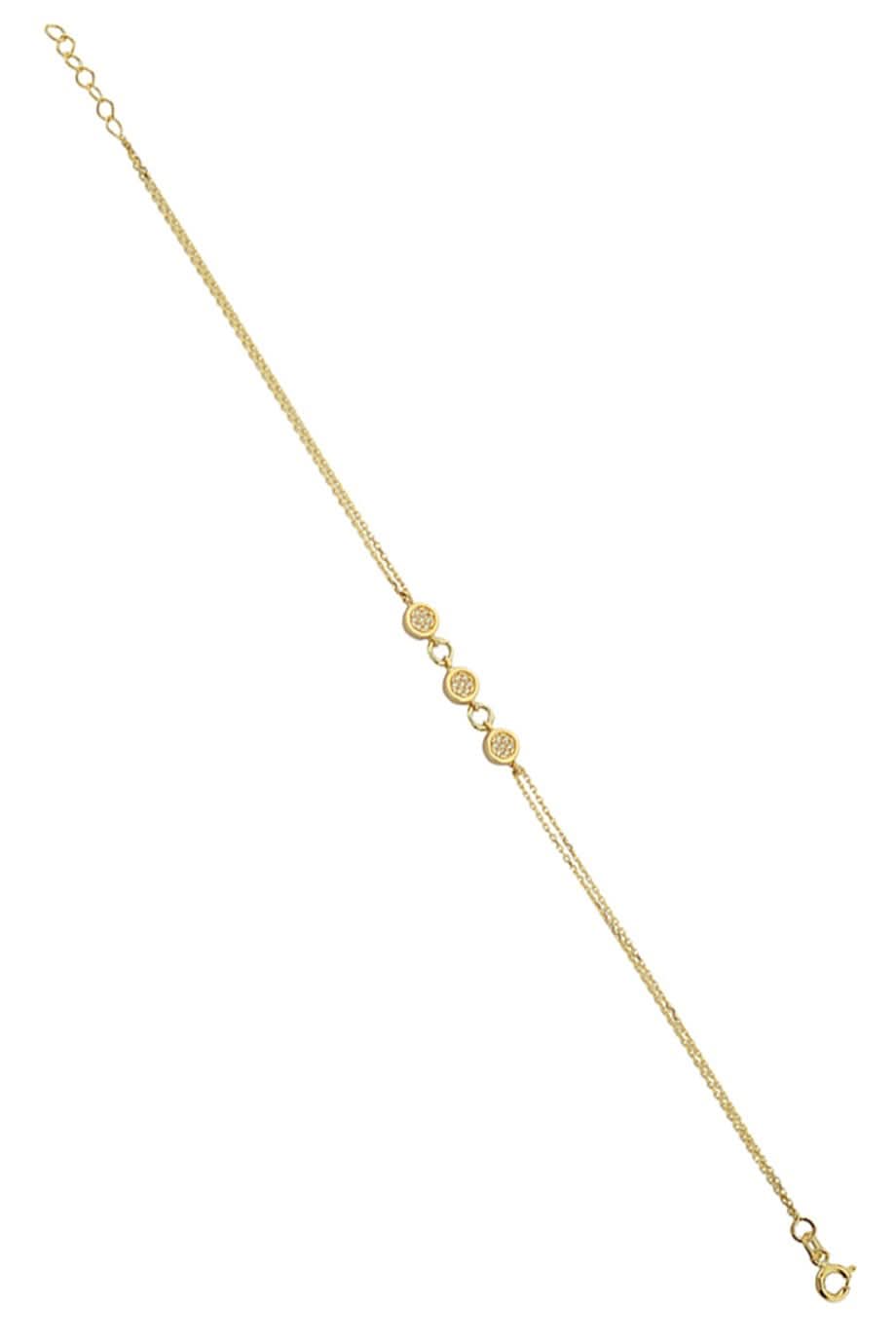 Altın Taşlı Tasarım Bileklik