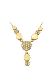 Altın Taşlı Tasarım Kolye