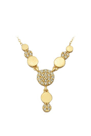 Altın Taşlı Tasarım Kolye