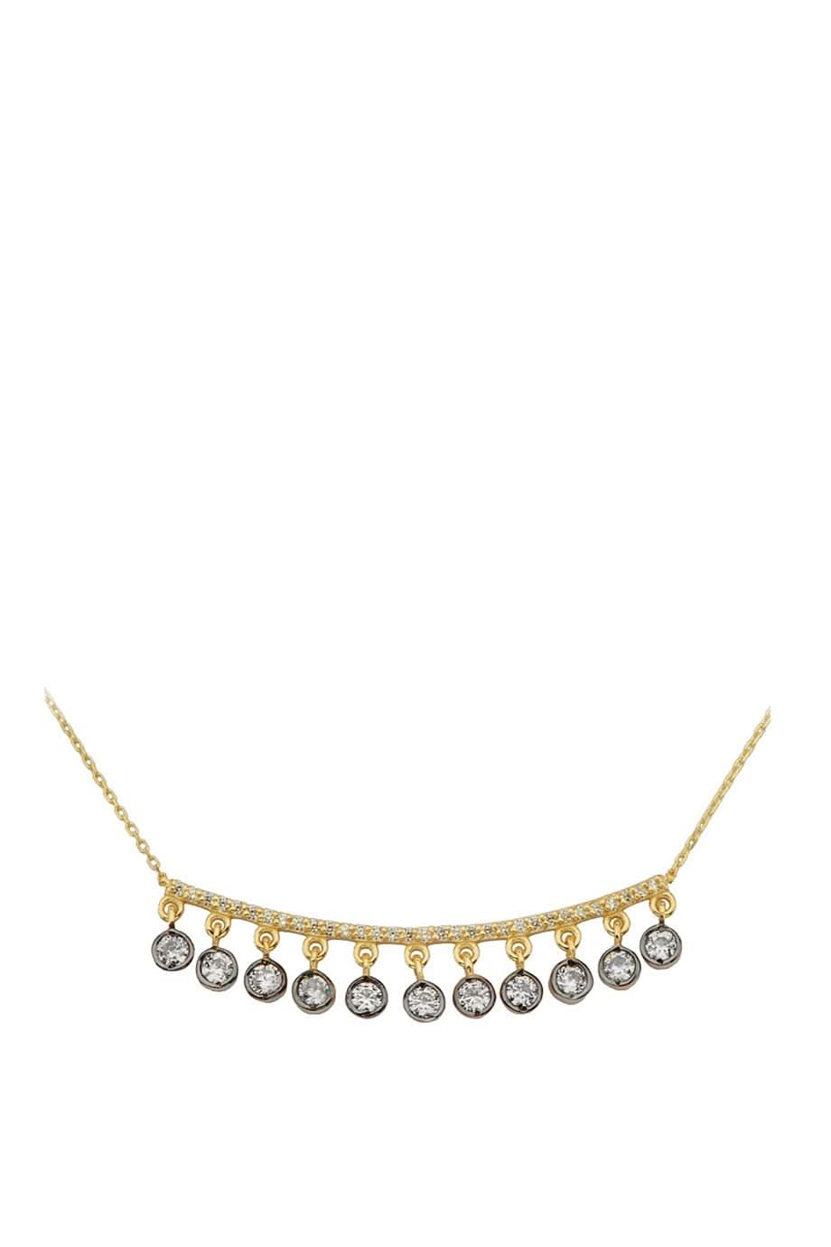 Altın Taşlı Tasarım Kolye