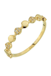 Altın Taşlı Tasarım Yüzük