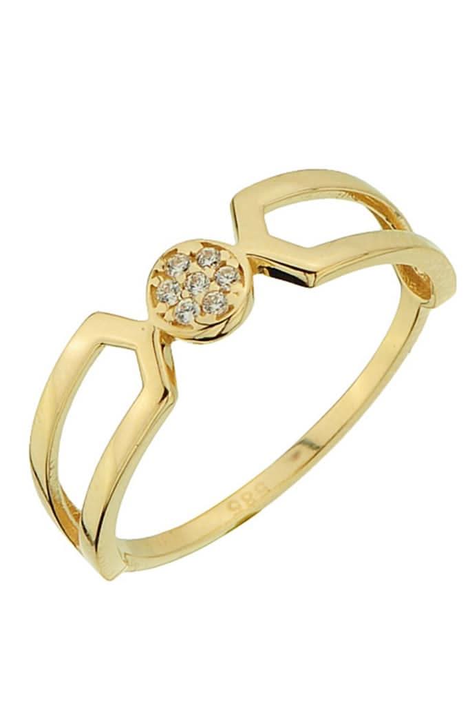 Altın Taşlı Tasarım Yüzük