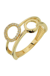 Altın Taşlı Tasarım Yüzük