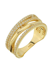 Altın Taşlı Tasarım Yüzük