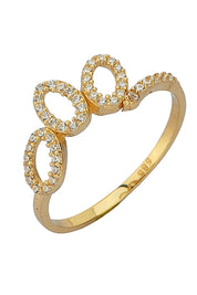 Altın Taşlı Tasarım Yüzük