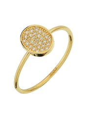 Altın Taşlı Tasarım Yüzük