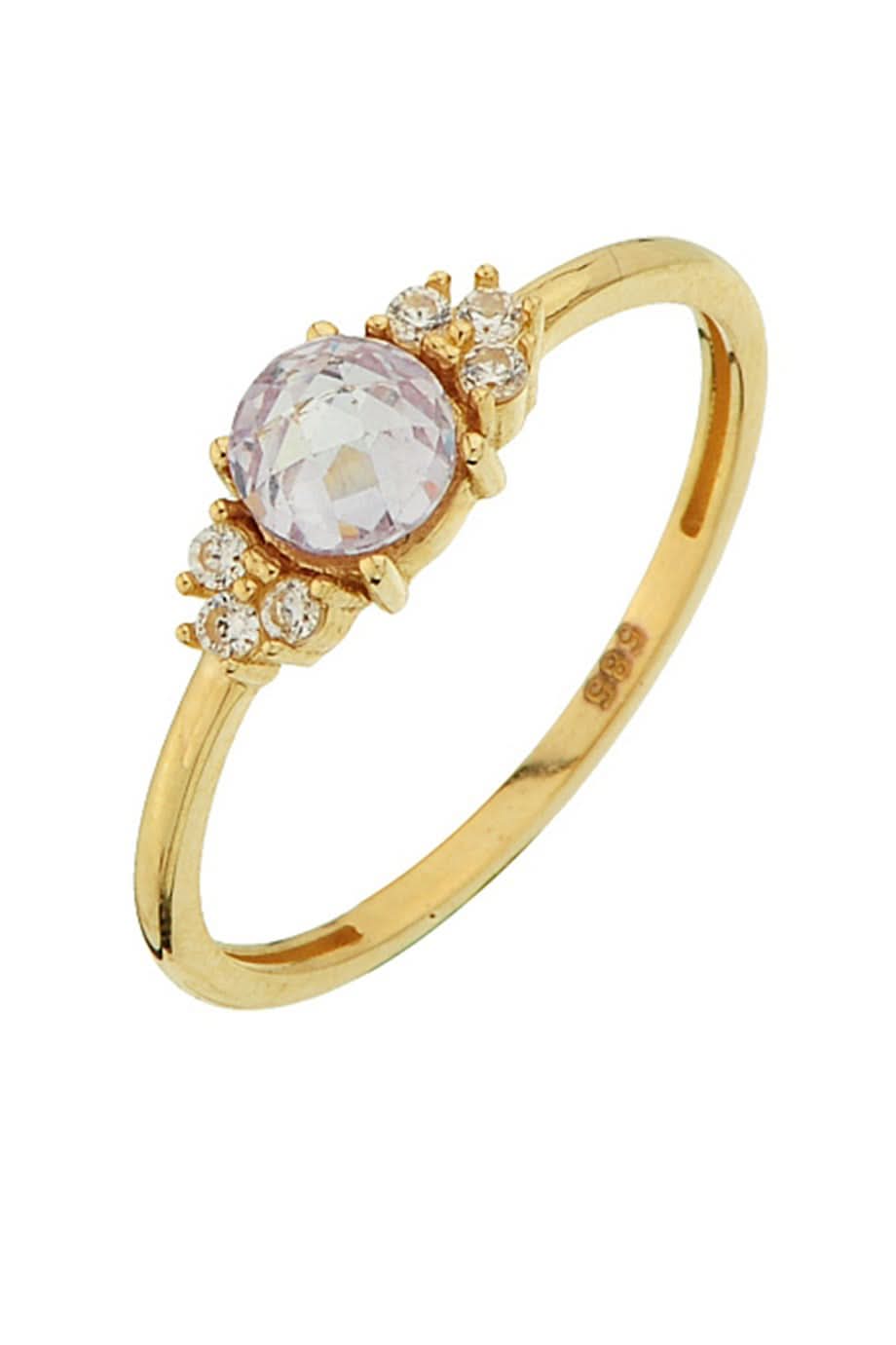 Altın Taşlı Tasarım Yüzük