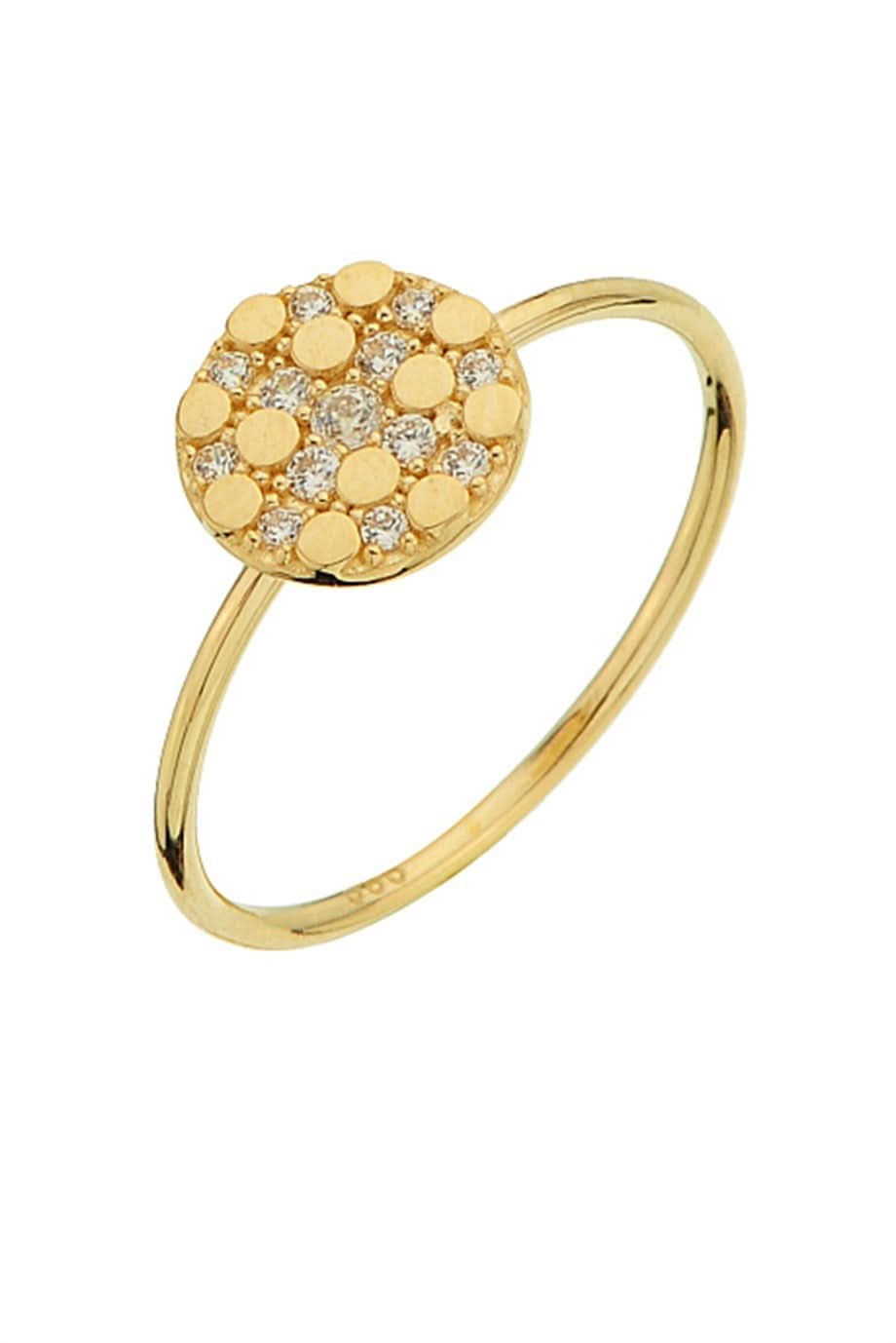 Altın Taşlı Tasarım Yüzük