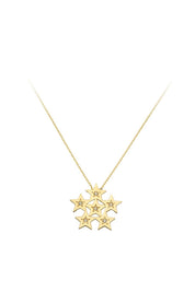 Altın Taşlı Yıldız Kolye