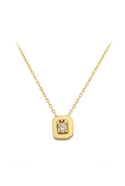 Altın Tektaş Kolye