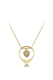 Altın Tektaş Yüzük Kilit Kolye