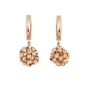 Altın Örme Top Küpe