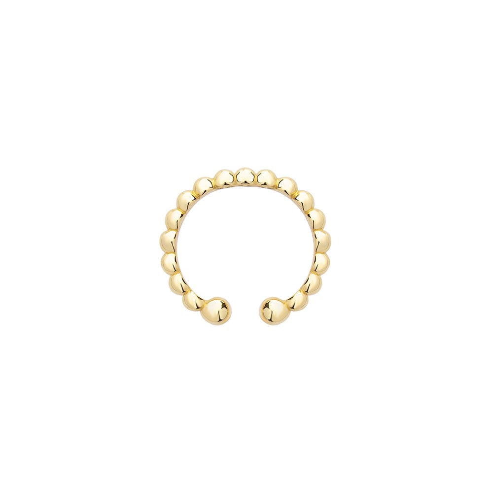 Altın Toptop Sıkıştırmalı Halka Earcuff