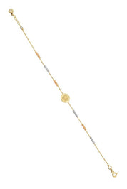 Altın Yaylı Çiçek Bileklik