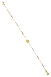 Altın Yaylı Çiçek Bileklik