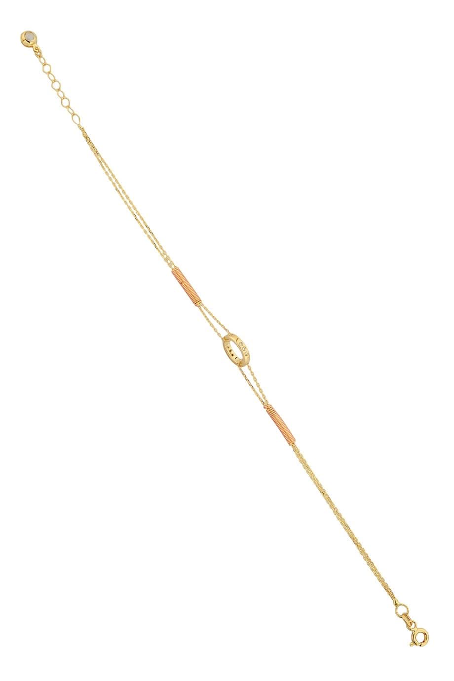 Altın Yaylı Halka Bileklik