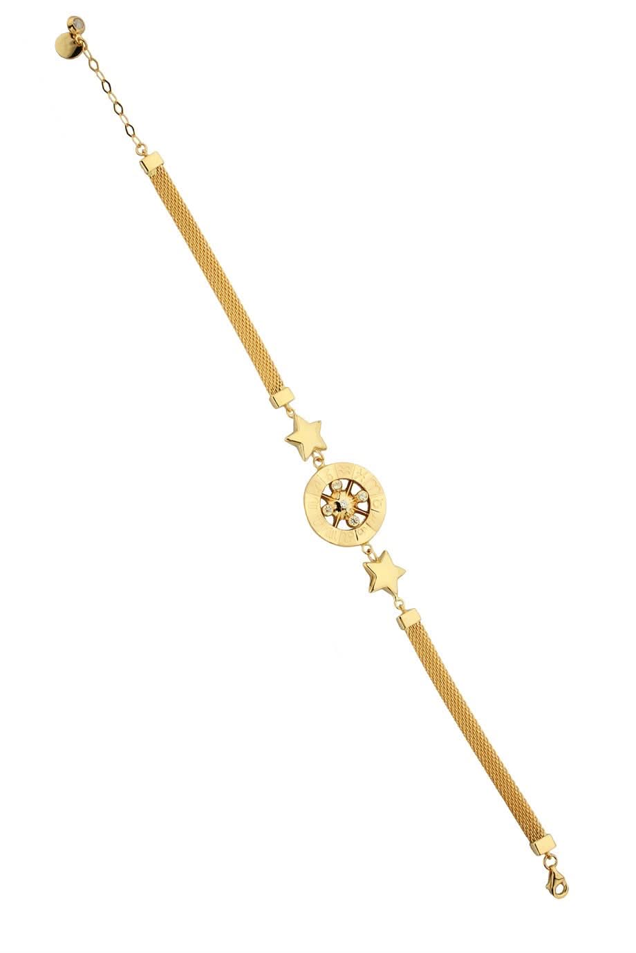 Altın Yıldızlı Burç Bileklik
