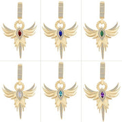 Anka Kuşu Zümrüt Taşlı Charm