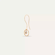 Axle 0.25 CT Pırlanta Taşlı Rose Altın Tek Küpe
