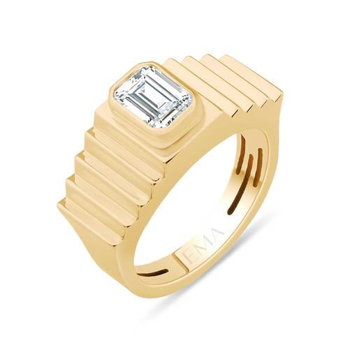 Baget Taşlı Altın Yüzük