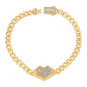 Baget Taşlı Kalp Gurmet Set