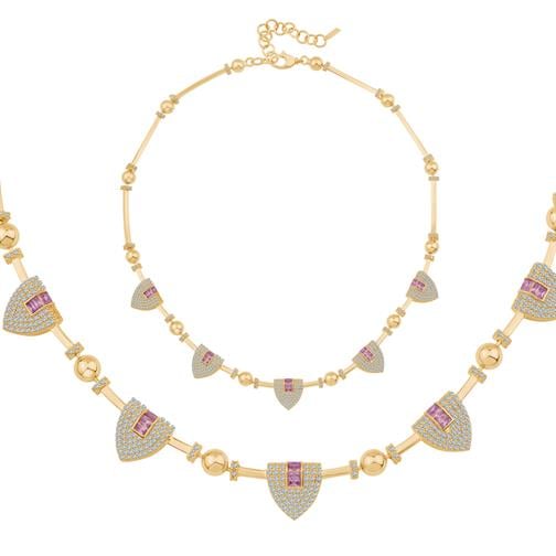 Baget Taşlı Silindir Kolye