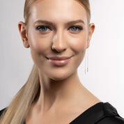 Zincir Tek Sallantılı Altın Küpe