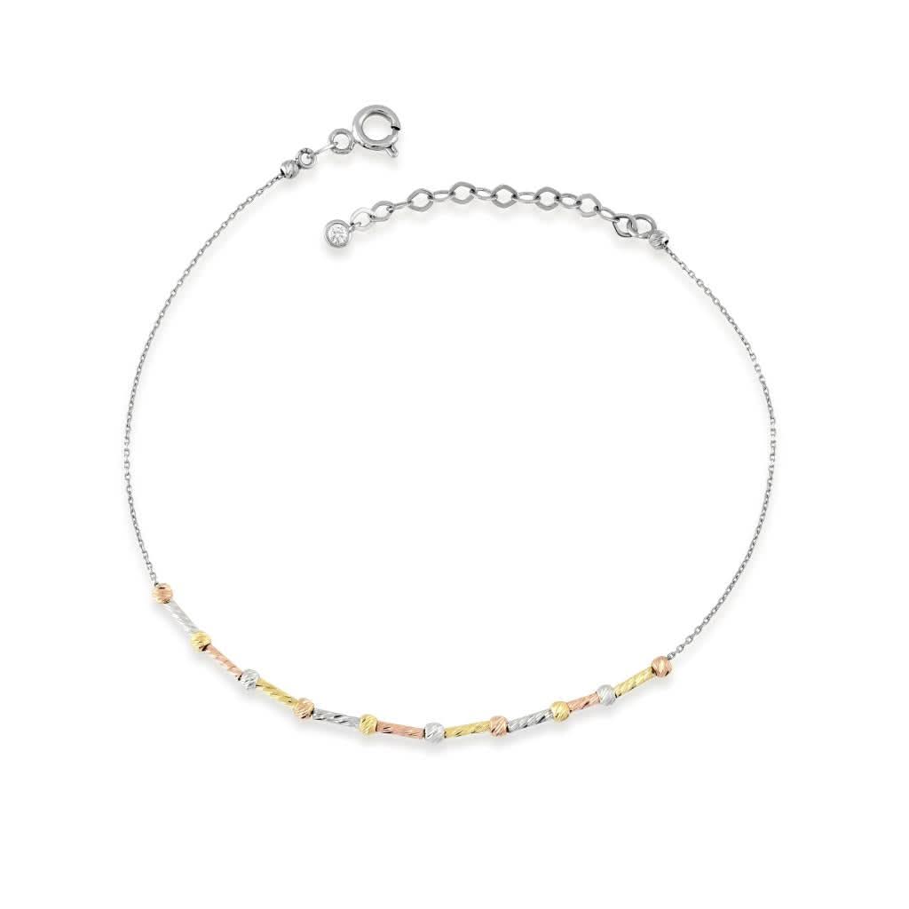 Cabaret 3 Renk Çubuk Altın Bileklik