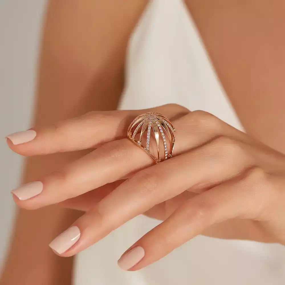 Imperia  0.82 CT Pırlanta Taşlı Rose Altın Yüzük