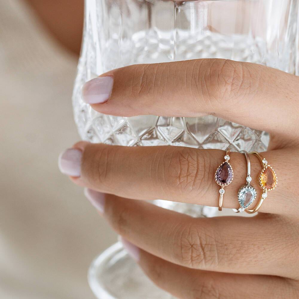 Caipi 2.59 CT Multicolor Safir ve Pırlanta Taşlı Yüzük
