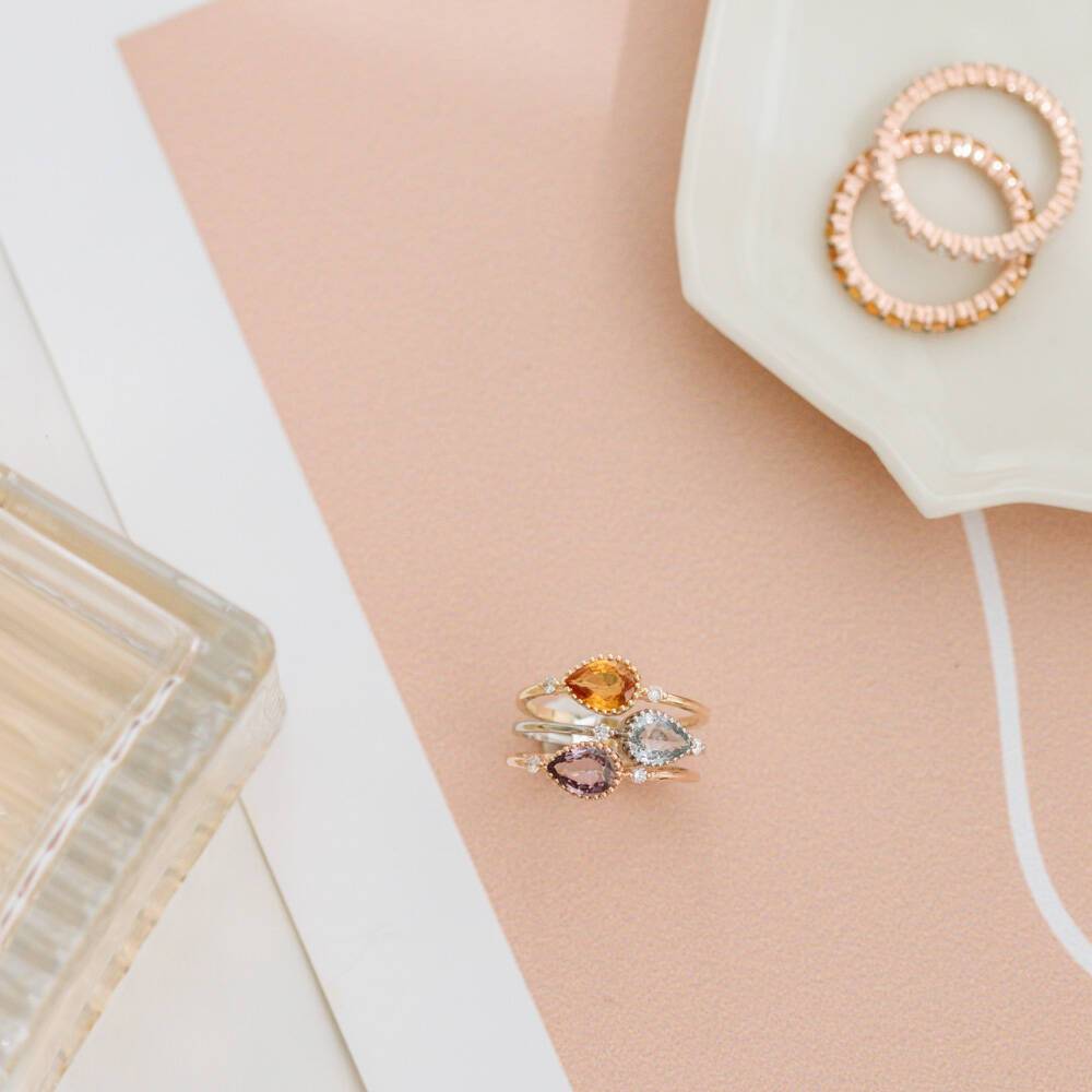 Caipi 2.59 CT Multicolor Safir ve Pırlanta Taşlı Yüzük