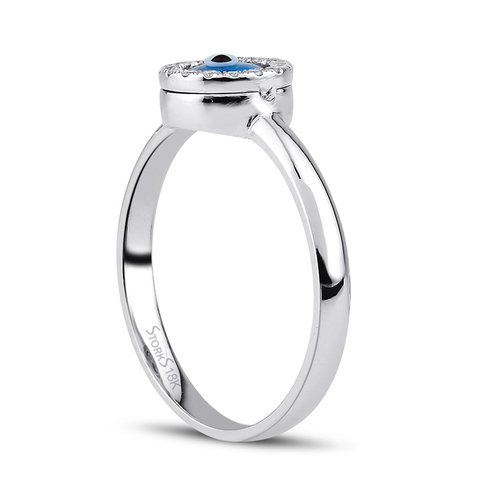 0.06 ct. Pırlanta Nazar Göz Yüzük