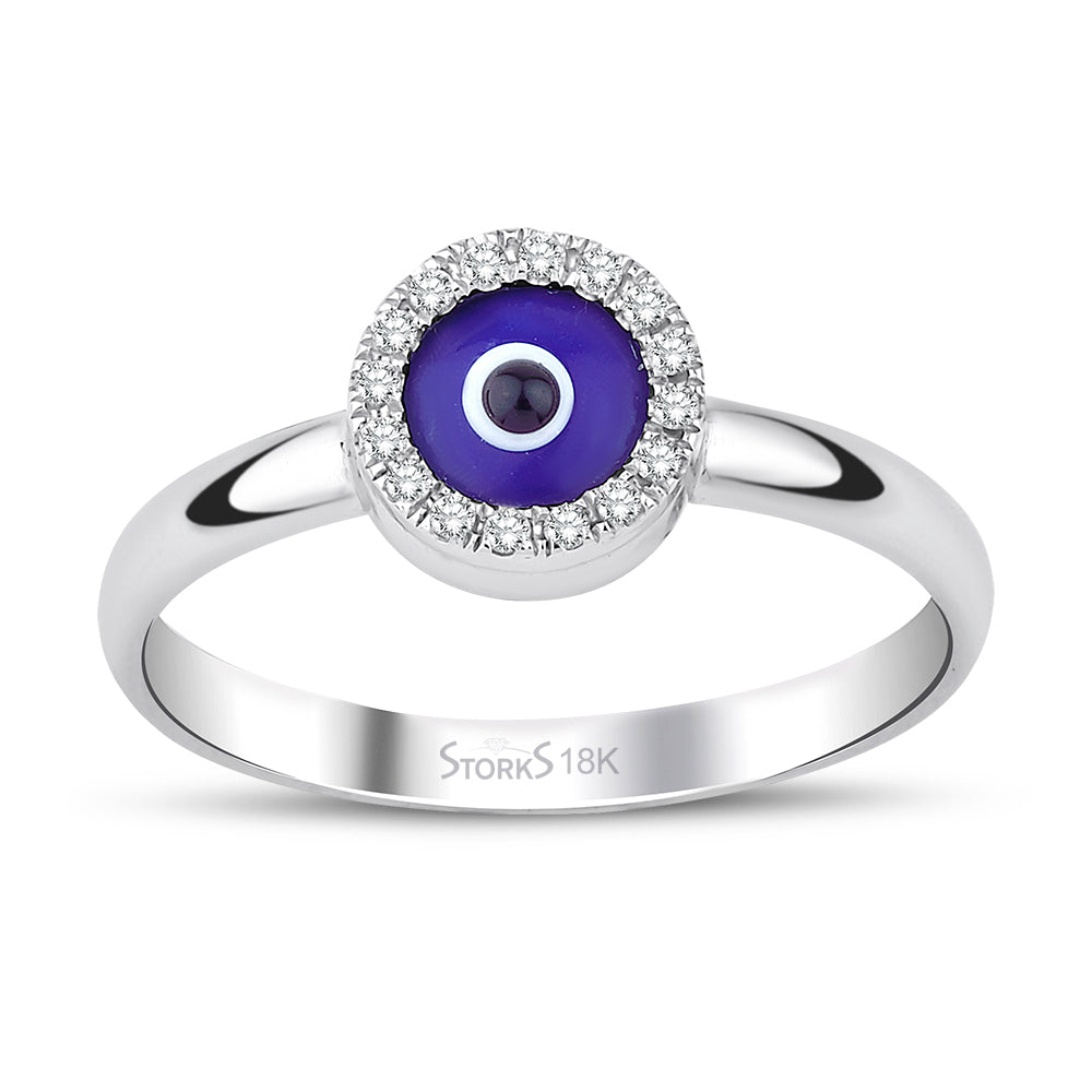 0.06 ct. Pırlanta Nazar Yüzük